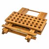 Whitecap Teak Grate Top Folding Tray Table 60030